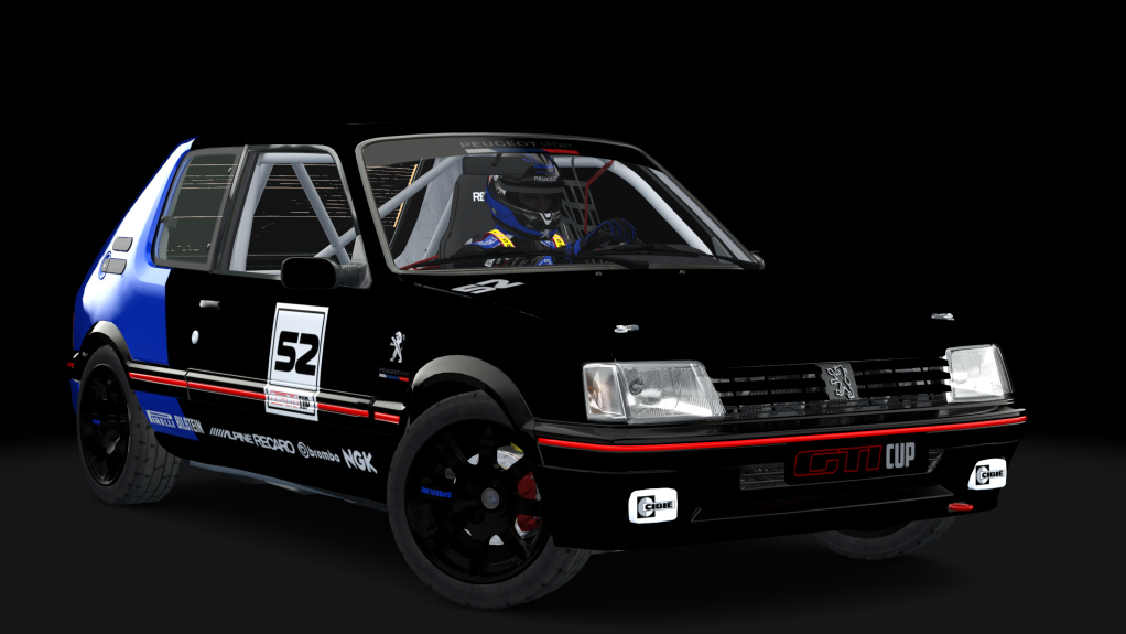 Peugeot 205 GTI Cup, skin coupe_franche_b