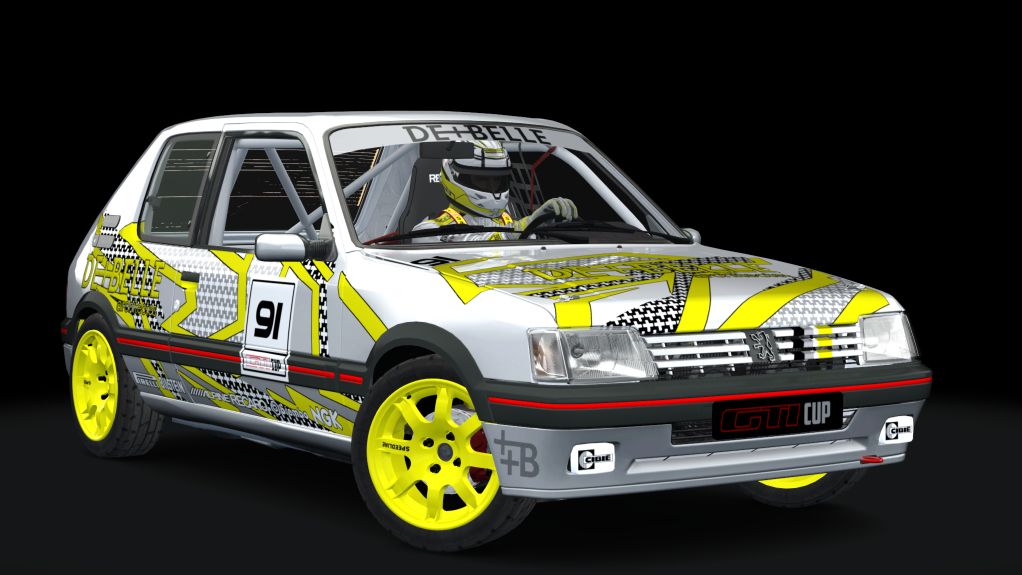 Peugeot 205 GTI Cup, skin de_plus_belle