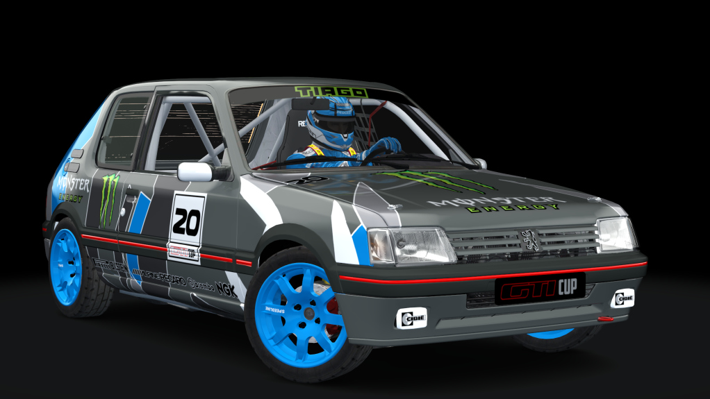 Peugeot 205 GTI Cup, skin monster