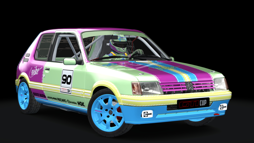 Peugeot 205 GTI Cup, skin nike