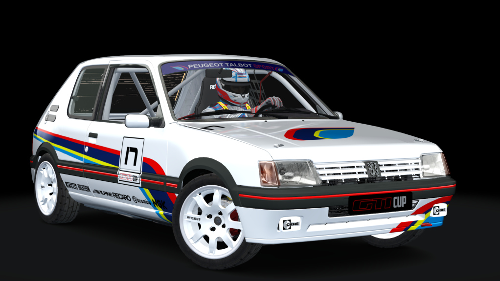 Peugeot 205 GTI Cup, skin pts