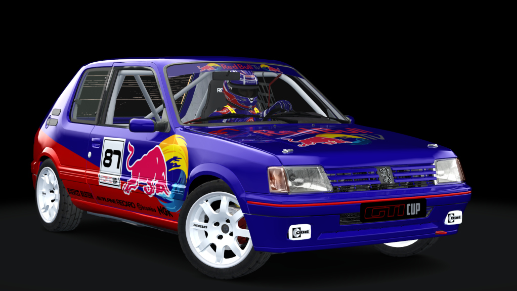 Peugeot 205 GTI Cup, skin redbull_tv