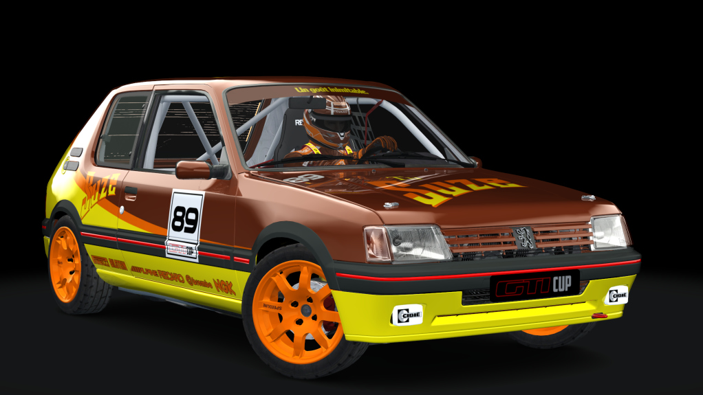 Peugeot 205 GTI Cup, skin suze