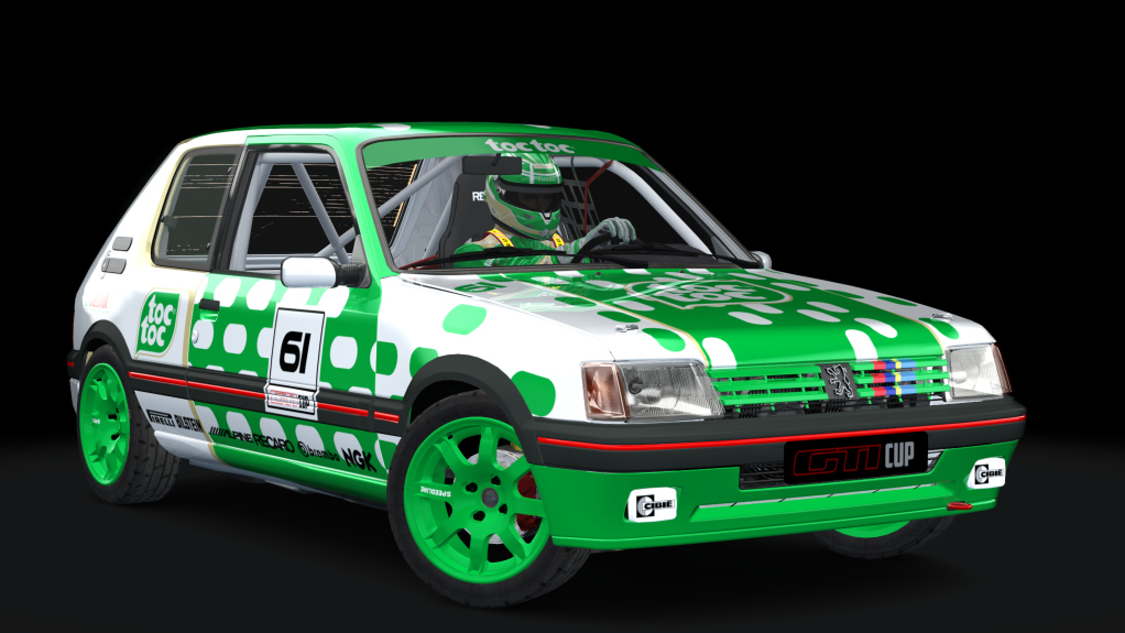 Peugeot 205 GTI Cup, skin toctoc