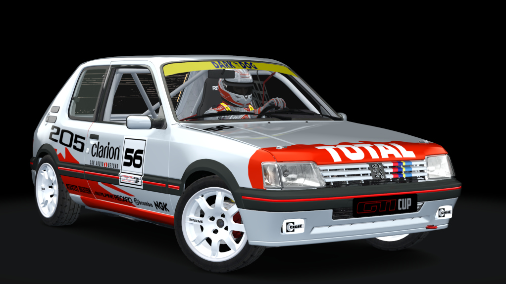 Peugeot 205 GTI Cup, skin total