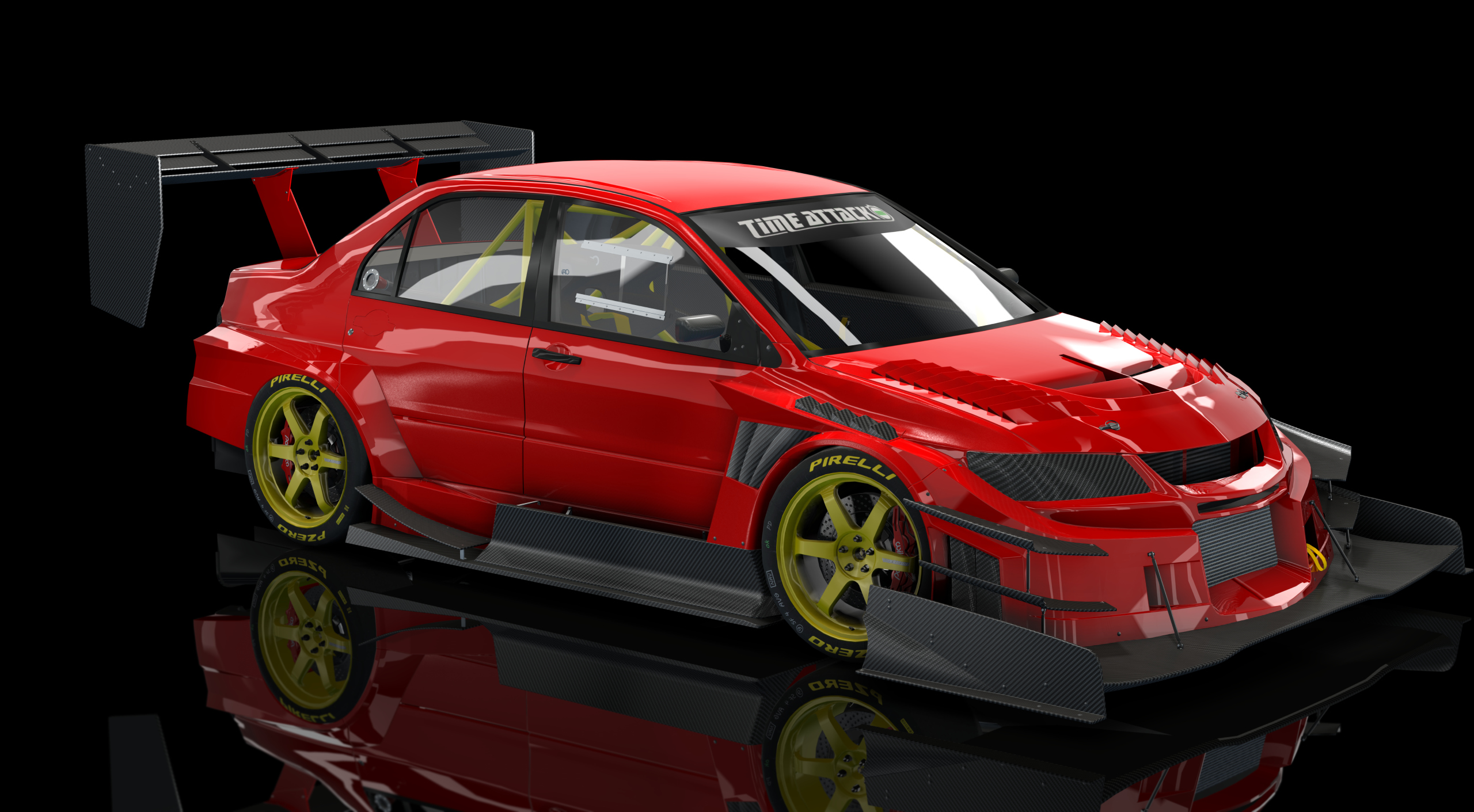 Mitsubishi Lancer EVO IX Time Attack, skin Red