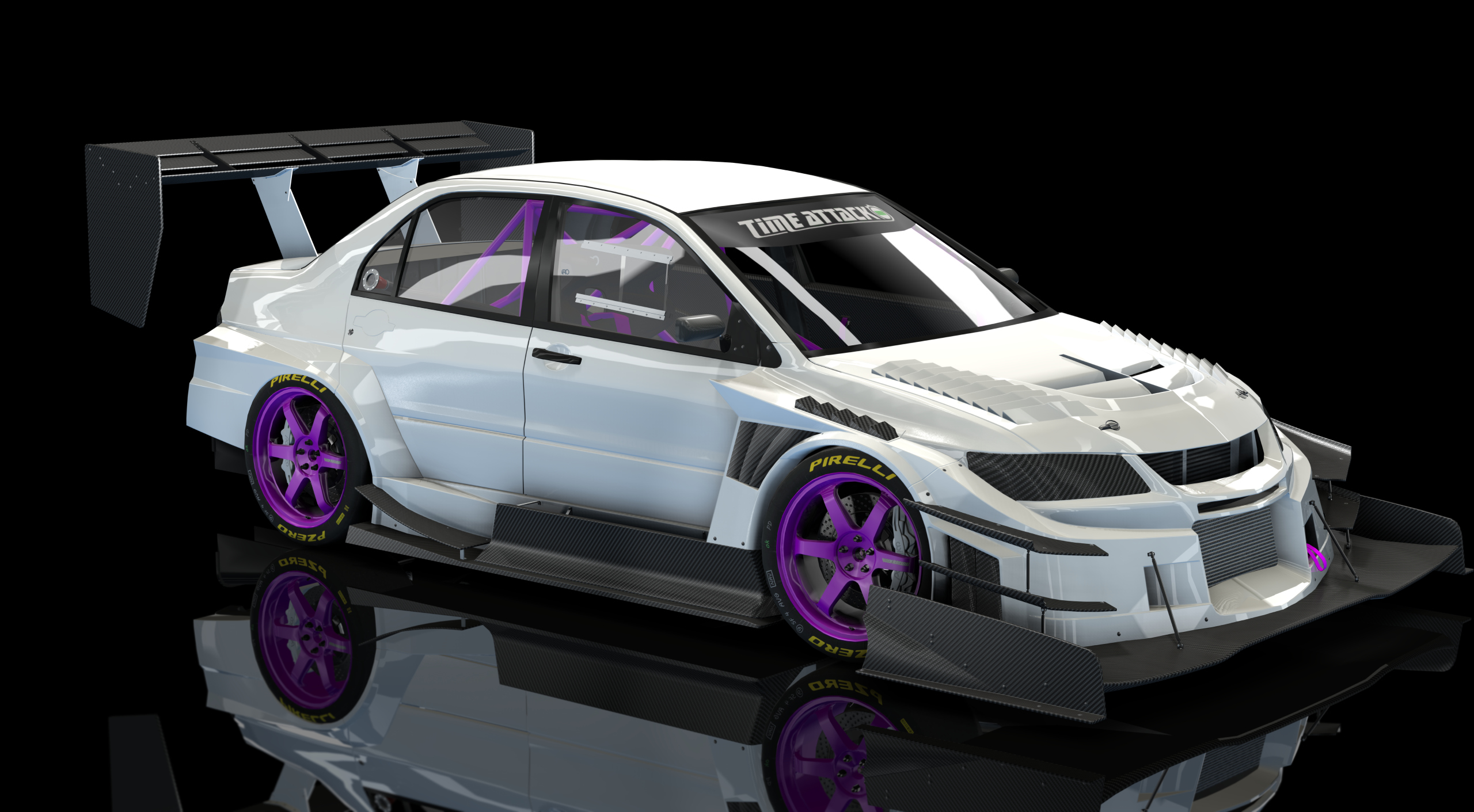 Mitsubishi Lancer EVO IX Time Attack, skin White