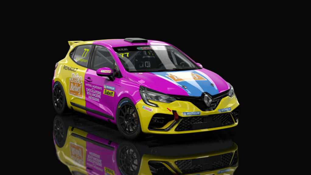 Renault Clio 5 Cup, skin teamalcar_77_carponcin